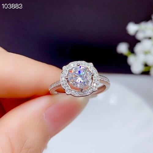 2020 NEW crackling moissanite gemstone ring for women necklace engagement ring for wedding 925 sterling silver ring birthday