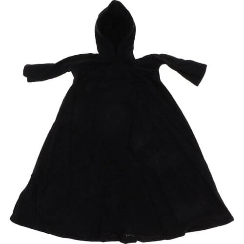 1/6 Clothes Black Cloak Clothing For 12'' Action Figure Body Toys Accessory