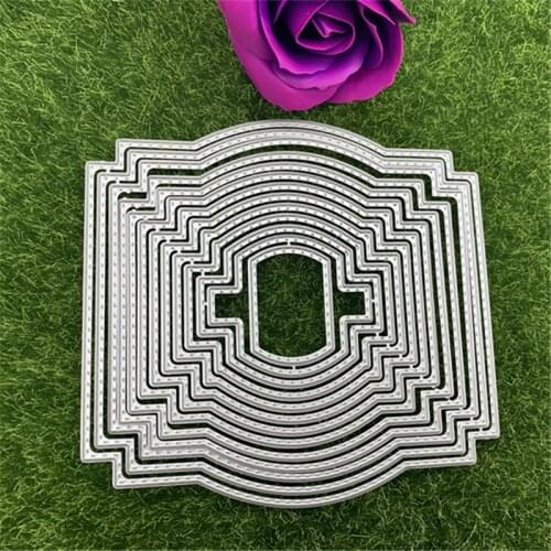 13pc nesting frame backgrounMetal Cutting Dies Stencils For DIY Scrapbooking Decorative Embossing Handcraft Die Cutting Template