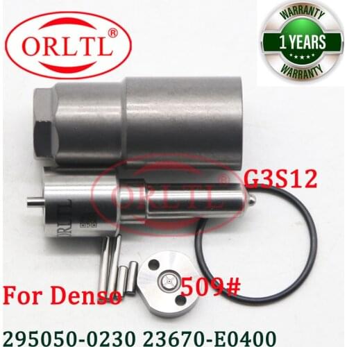 295050-0230 295050-0231 295050-0232 23670-E0400 Fuel Diesel Injector G3S12 NOZZLE Injector Valve Plate 509# Orifice