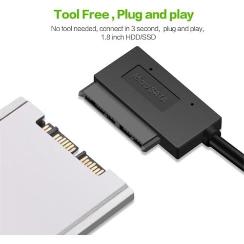 SATA7+9pin To USB Adapter USB 3.0 SATA Adapter Micro SATA 7+9 16 Pin Hard Disk Adapter Converter With 7+9 Pin-SATA Data Cable