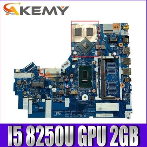 Akemy For Lenovo 520-15IKB Notebook Motherboard EG21 GE522 EZ511 EG721 NM-B452 CPU I5 8250U GPU 2GB DDR4 100% Test Work