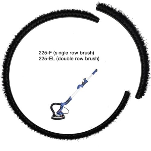 Dust-free self-priming wall mill accessories putty powder wall polishing machine single row double row brush