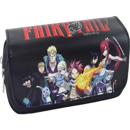 FAIRY TAIL Cartoon Cosplay Game Travel Bag Case Pen Pencil Pouch Purse Anime