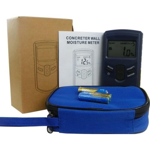 Digital Concretely Wall Moisture Meter HF Electromagnetic Sensing LCD Wall Water Content Detector ATC Hygrometer 0~40% MD917