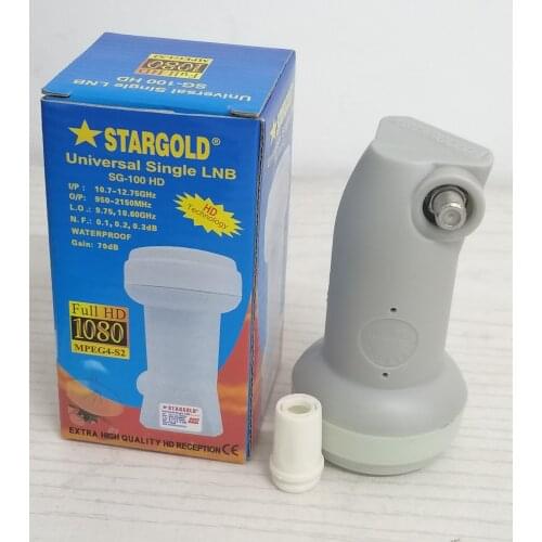 HD universal Ku band single frequency best digital signal waterproof low noise satellite LNB