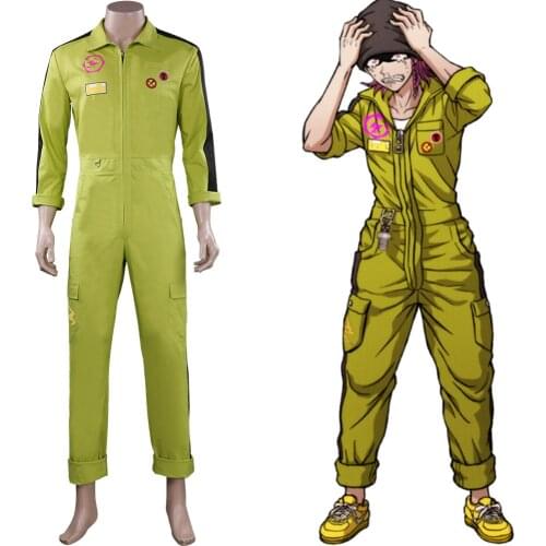 Danganronpa Kazuichi Souda Cosplay Costume Jumpsuit Outfit Halloween Carnival Suit
