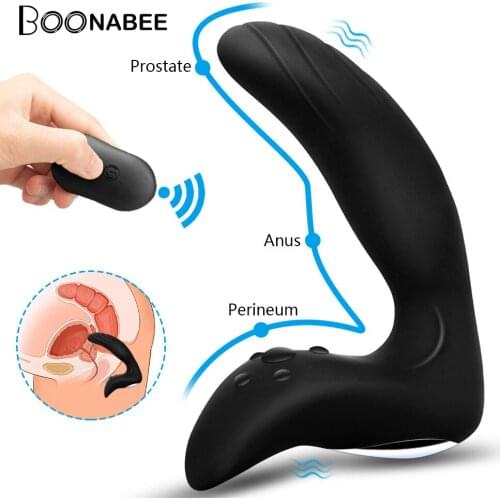 Prostate Massager Vibrator for Men Masturbator Waterproof Anal Butt Plug Prostate Stimulator Remote Control Sex Toys for Adult