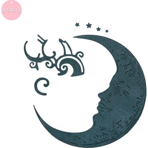 Moon Metal Cutting Dies Scrapbooking Card Making Craft Stencils Embossing Folder Mold Clear Stamps and Slimline Dies New