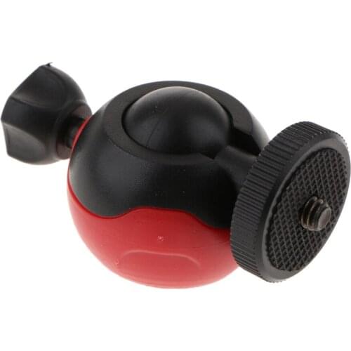Mini Ball Head Tripod Mount with 1/4 Screw for Digital Camera/Compact DSLR/Cell Phone/Monopod/Gopro/Light Stand/Light House