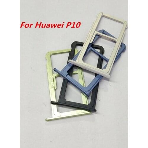 Wholesale Price 50PCS/Lot for Huawei P10 SIM Card SD Card Tray Holder Slot Adapter Socket Replacement Repair Spare Parts