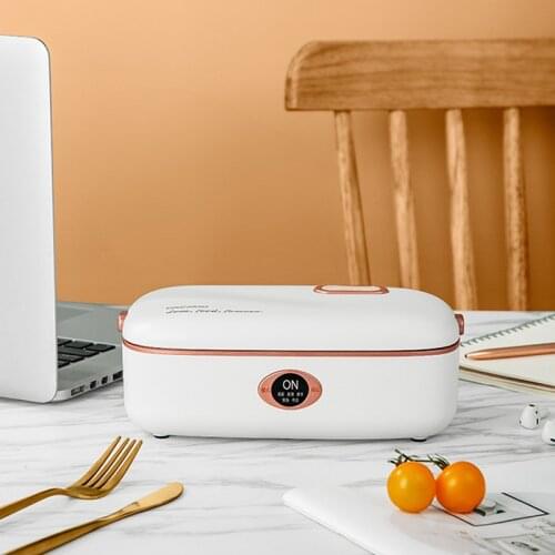 800ml Portable Electric Lunch Box Smart Rice Cooker Three-dimensional Heating Multicooker Heat Preservation Cooker For Office