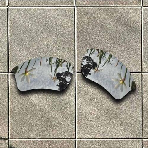 Silver Titanium Polarized Sunglasses Replacement Lens for-Oakley Half Jacket 2.0 XL Frame 100% UV Protection Good Fitness