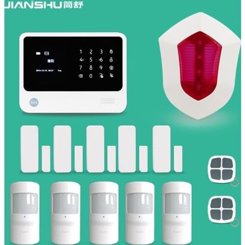 GSM Wifi alarm gsm wifi gprs sms home alarm system mobile Control Ifttt burglar alarm smart home 100 wireless zone CCTV alarm