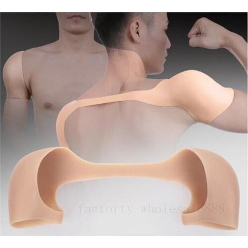 Strong Man Hunk Shoulder Muscle Stronger Silicone Artificial Cosplay Strenthful Bodysuit Shaper Dress Top Selling Product 2019