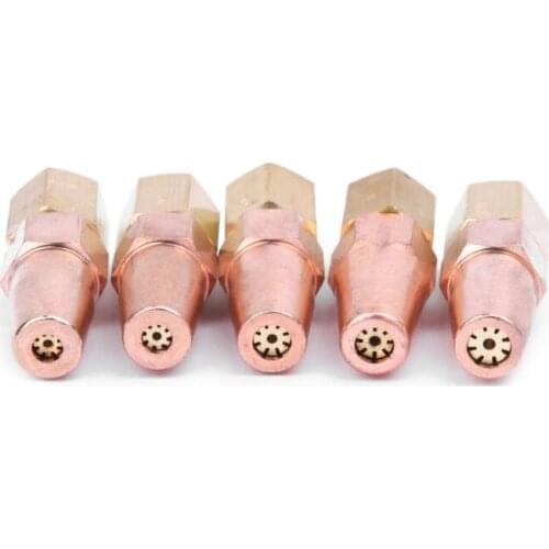 J2FB 5 Pcs H01-6 Propane Gas Welding Nozzle Oxygen Gas Contact Tips Holder Gas Nozzle