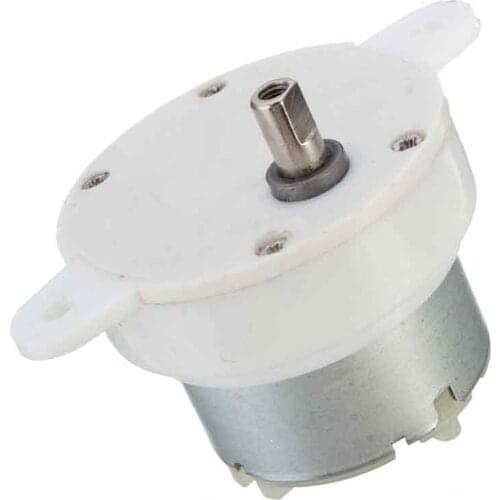 High Torque 3 RPM Cylinder Electric Micro Motor Gearbox Slow Down Mute DC 12V