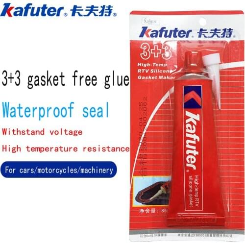 2 pieces of 85g high-quality Kafuter 3+3 gasket-free automotive machinery, oil-proof, waterproof and heat-resistant sealant