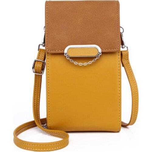 Womens Messenger Phone Bag Pu Leather Large Capacity Wallet Womens Fashion Travel Messenger Shoulder Bag Bolso Designer Bag