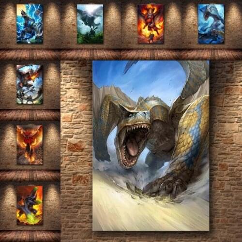 5d diy Diamond Painting Diamond Embroidery MONSTER HUNTER WORLD Cross Stitch Kit Full Square Round Drill Art Home Decoration