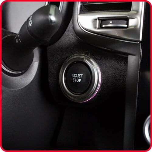 Car Ignition Key Decorative Switch Coil Sticker For Renault Koleos Samsung QM6 2017 2018 Accessories