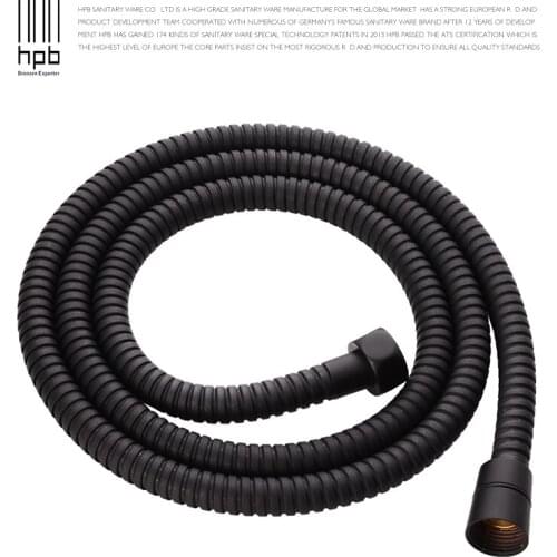 HPB 1.5M G1/2" SUS304 Plumbing Hose Tube For Bathroom Handheld Shower Hand Hold Shower Pipe Oil Rubber Bronze Finished H7101
