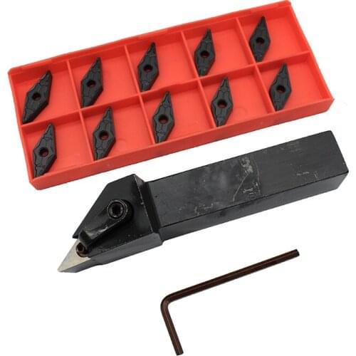 VNMG160408-TM PC4125 10PCS+1PCS MVJNR2020K16 carbide insert for CNC Lathe Turnning cutter holder turning tools holder