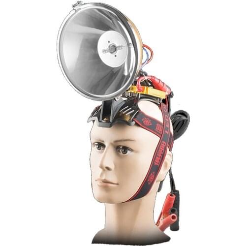 Adjustable focus 220W xenon headlamp outdoor fishing hunting 160W HID headlight external 12V 100W portable headlight