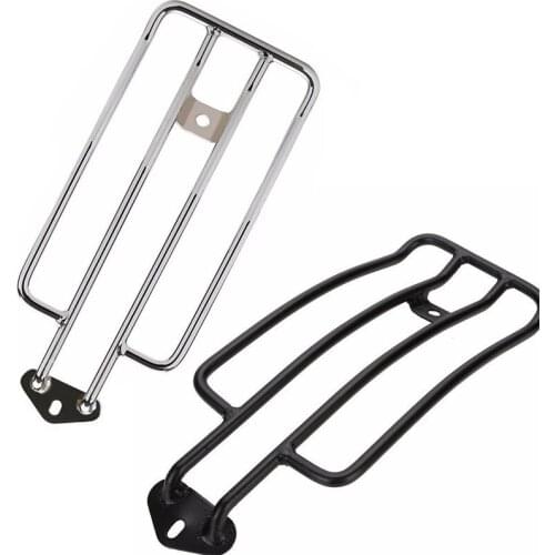 Motorcycle Chrome / Black Solo Luggage Fender Rack For Harley Sportster XL1200 883 1985-2003 86 87 88 89 90 91 92 93 94 95