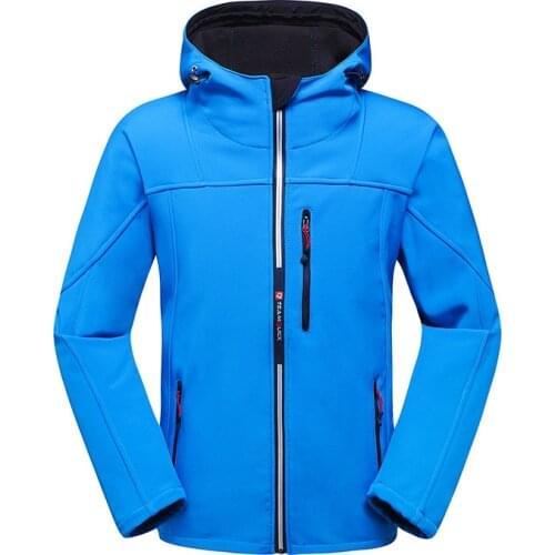 Mens Windbreaker Hooded Cycling Jacket Cycling Raincoat Bicycle Clothing Double-side Fleece Breathable Waterproof Quick Dry