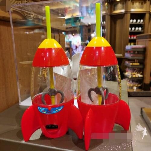 New style Shanghai Disney Toy Story Three-eyed Alien Rocket Straw Cup Children Drink Cup AG2471