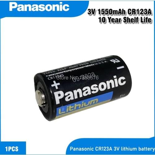 1PC PANASONIC Original CR123A CR123 123A CR 123 A123 CR17345 16340 3V Lithium Battery for Camera Flashlight dry primary cell