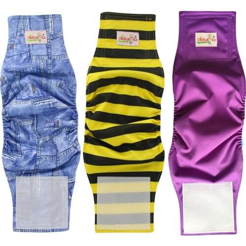 3 Pack Waterproof Pet Diapers 2020 Washable Dog Diapers Brand Breathable Male Dog Wraps Premium Doggie Diapers Underwear Pants