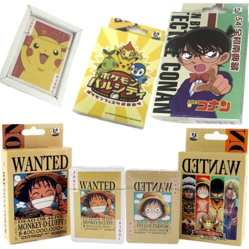 POKEMON Dragon Balls Conan Initial Sound Board Cartoon Magic Baby Playing Cards Game Pokemon Play Collection Battle Cards Toys
