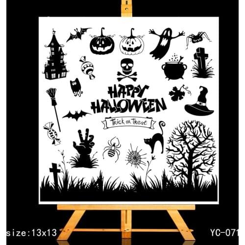 ZhuoAng Land of death Candy Clear Stamps/Card Making Holiday decorations For scrapbooking Transparent stamps 13*13cm