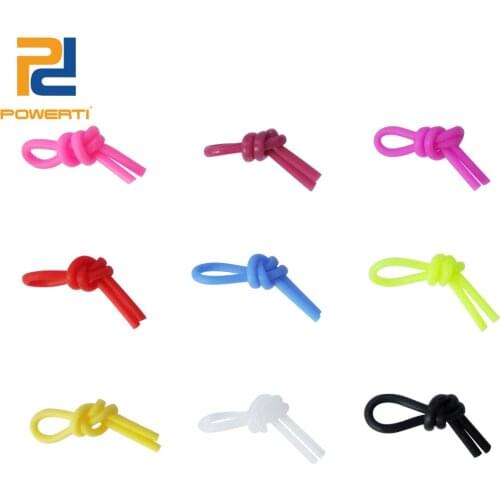 POWERTI 50 pcs/pack Rubber Tennis Racket Vibration Dampeners Sport Funny Tennis Knot