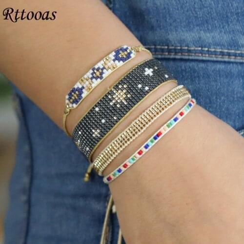 Rttooas Miyuki Beaded Charm Bracelets For Women Bileklik Bohemian Trending Hot Products 2020 Luxury Bracelets Wholesale