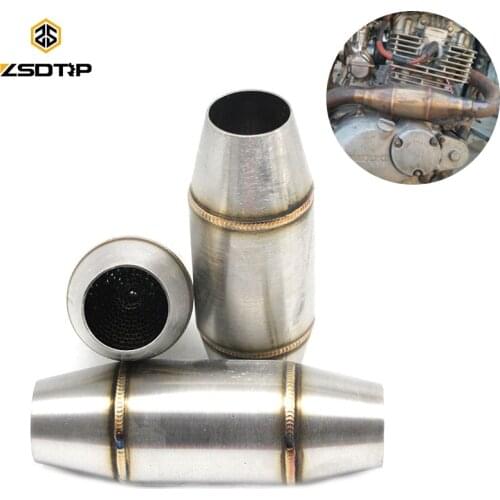 ZSDTRP Motorcycle Stainless Steel Exhaust Pipe Muffler Expansion Chamber Dirt Bike For CRF RMZ DRZ KTM YZF KXF CRF YZ Exhaust