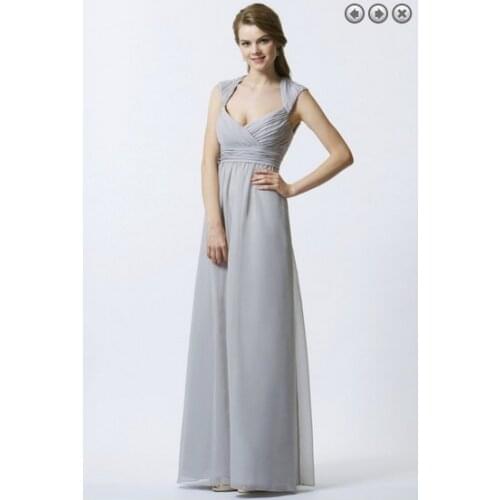 Free shipping 2018 sexy evening gowns pageant vestidos formales maxi brides plus size gray long mother of the bride dresses