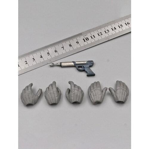 1/6 Scale Soldier Limited Comic Edition Hand Model Pistol Weapon Suitable For 12'' Action Figure Body Toy Doll Hand Accessories