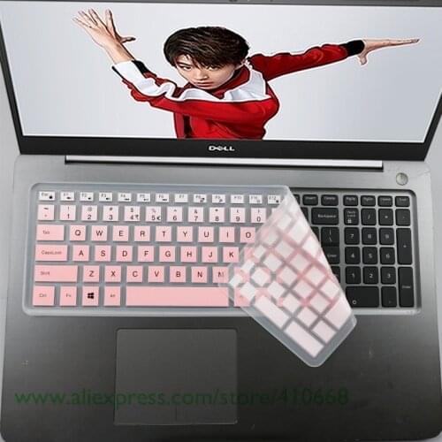 15.6 inch Silicone laptop keyboard cover skin Protector For Dell inspiron Vostro 3000 7559Ins 15P 15 7000 7568 15-7560 2528