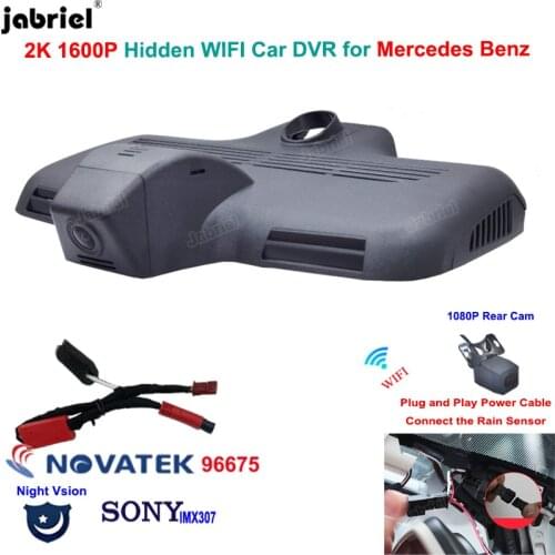 2K Wifi Car DVR Dash Camera For Mercedes Benz C Class c220d c250d c300 c350 c400 c43 c63 w205 c204 glc250d glc43 glc63 x253 c253