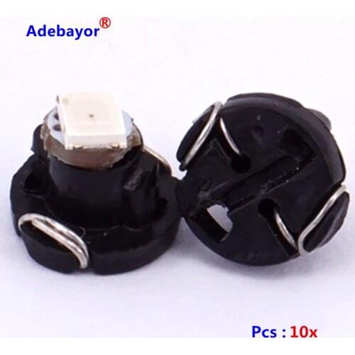 30x New Car LED Dashboard Bulb T3 3528 1SMD instrument panel lights lamps auto bulbs white pink blue red green car accessories