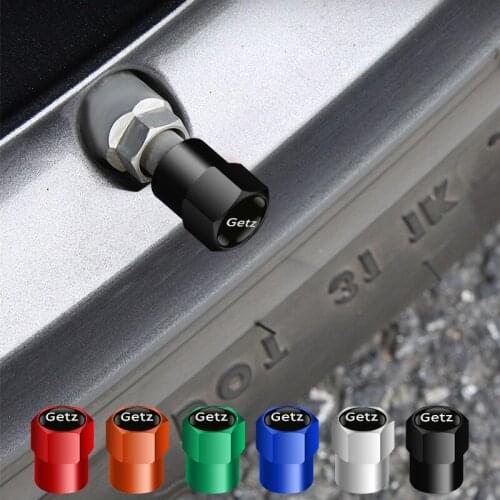 4pcs New Metal Wheel Tire Valve Caps For HYUNDAI Hyundai Getz Tucson I20 I30 IX35 Sonata Ix35 Santa Fe Auto Accessories