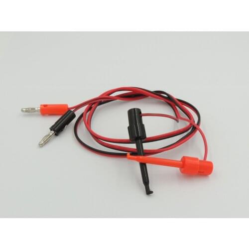 50pair Banana Plug Test Tools 4mm Gold Plated Banana Plug to Test Hook Clip 1M Probe Lead Cable for Multimeter Testing Equipment