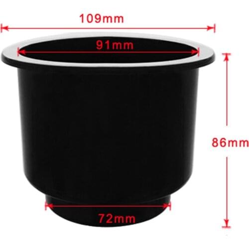 6 Pieces / Set Boat Cup Drink Can Holder Universal Boat Marine RV - Black