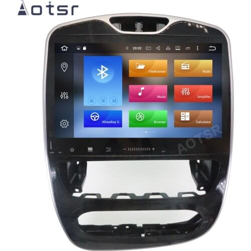 AOTSR 2 Din Car Radio Android 10 For Renault Clio 2017 2018 Multimedia Player Auto Stereo GPS Navigation DSP AutoRadio Head Unit