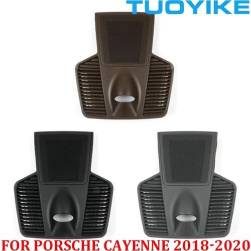 Car Dashboard Center Clock Stopwatch Compass Time Electronic Meter Chrono Cover Panel Plate Kit For Porsche Cayenne 2018-2021