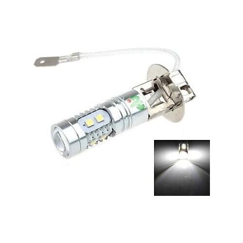 Free shipping 2pcs/lot Auto Car H3 Samsung 2323 chip LED 10W High Power 6000K Fog/Driving lighting Bulbs for Car Steering Light