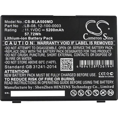 CameronSino for BIOLICHT BOLATE A5 A6 A8 Q3 V6 12-100-0003 LB-08 battery